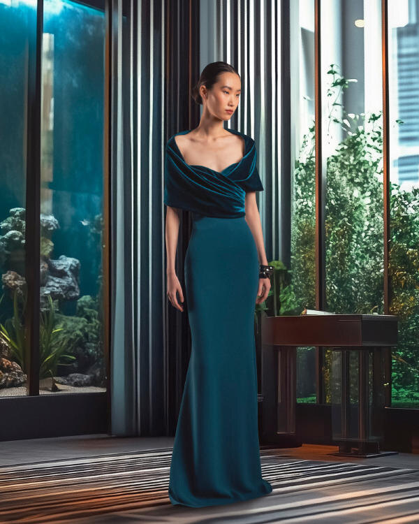 Badgley Mischka осень-зима 2025-2026 представленная на Неделе моды в Нью-Йорке.