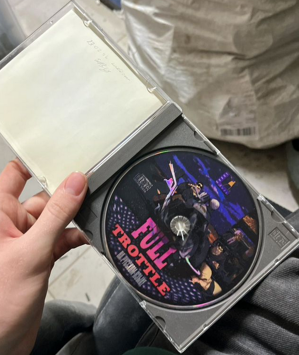 Игра Full Throttle, цветной принт CD-диска, пиратская версия