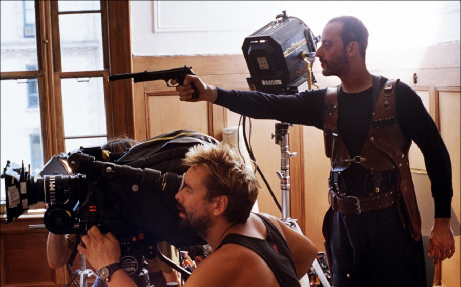 Фотография со съёмок фильма «Леон».