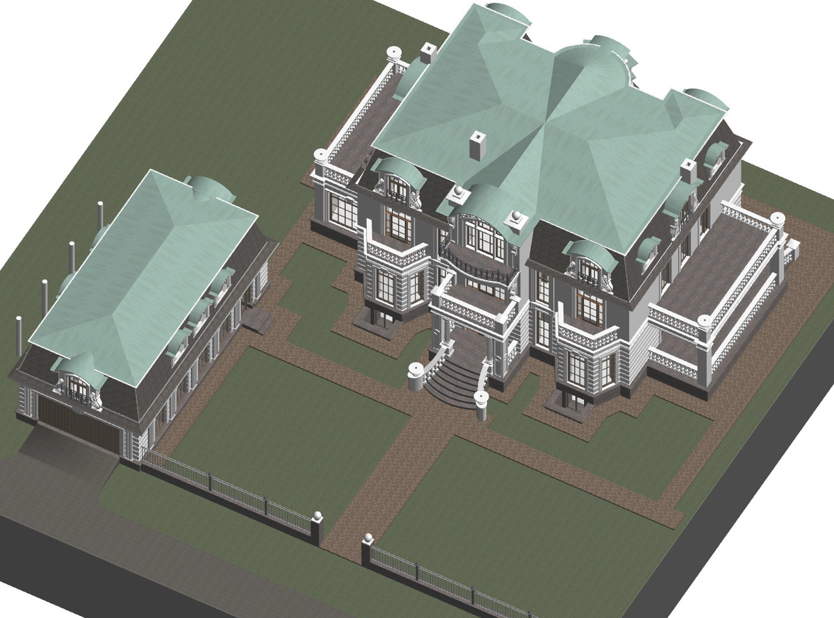 Аксонометрия №1 (архикад болванка*).