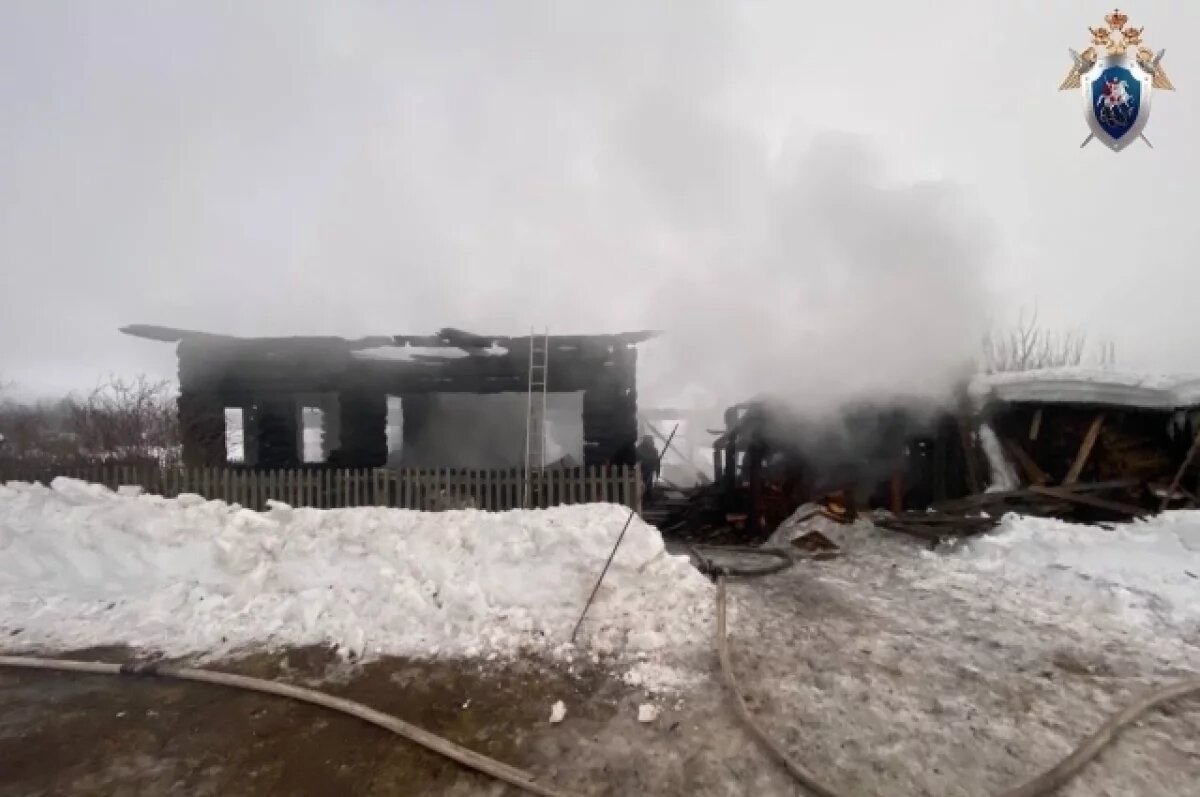    При пожаре в частном доме в Пермском крае погибли два человека