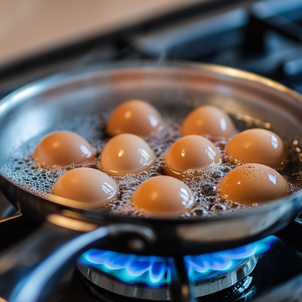 Вареные яйца. 