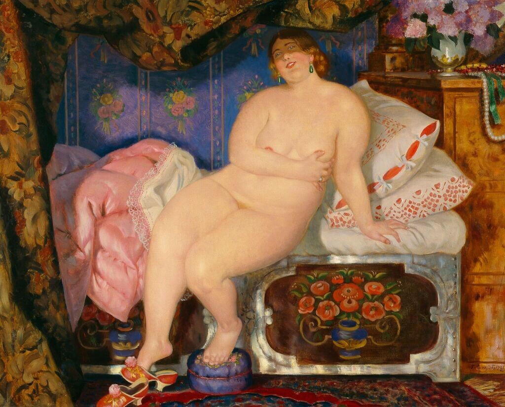 Борис Кустодиев. «Красавица», 1921 год, Государственная Третьяковская галерея, Москва © Public domain