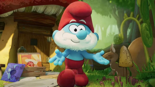    Кадр из мультфильма «Смурфики в кино», реж. Крис Миллер/ Paramount Pictures