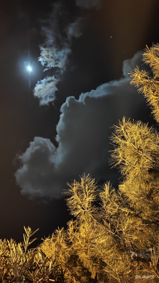 Ночное небо над морем Гурзуфа