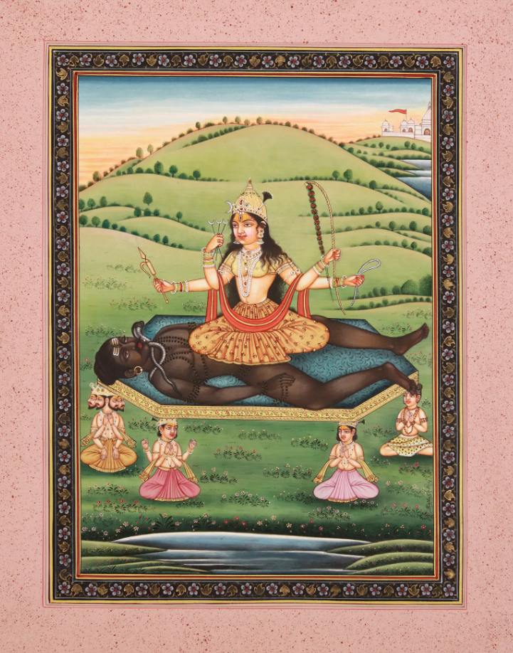 Шодаши и Шива. Изображение: Exotic India Art