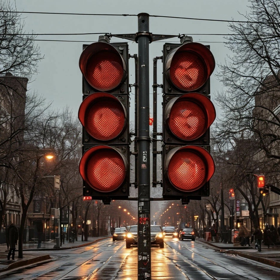 Картинка для обложки создана нейросетью, поэтому машинки едут странно. 