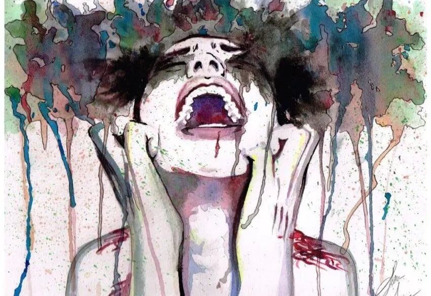 Картинка с просторов интернета. Примерно так я себя чувствовала. И потекшая тушь от слез тоже... 