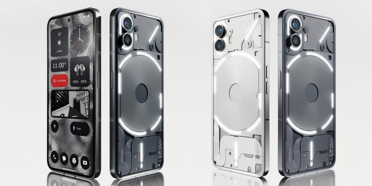 Phone (1), Phone (2): Смартфоны от Nothing.