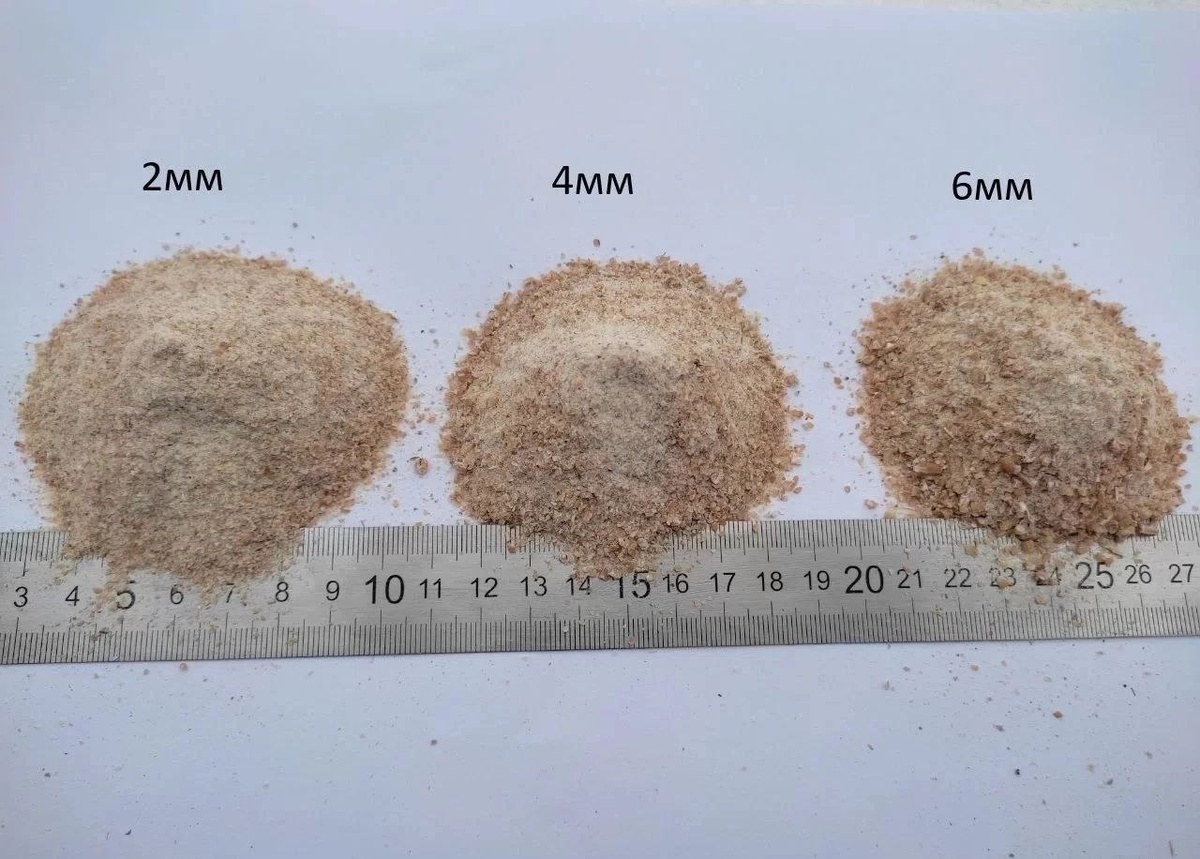 Зернодробилка Шмель, сравнение сит 2мм, 4мм, 6мм