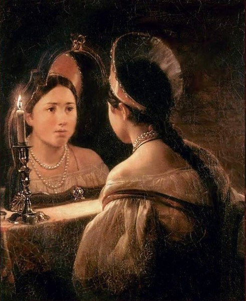К. ПБрюллов. «Гадающая Светлана».