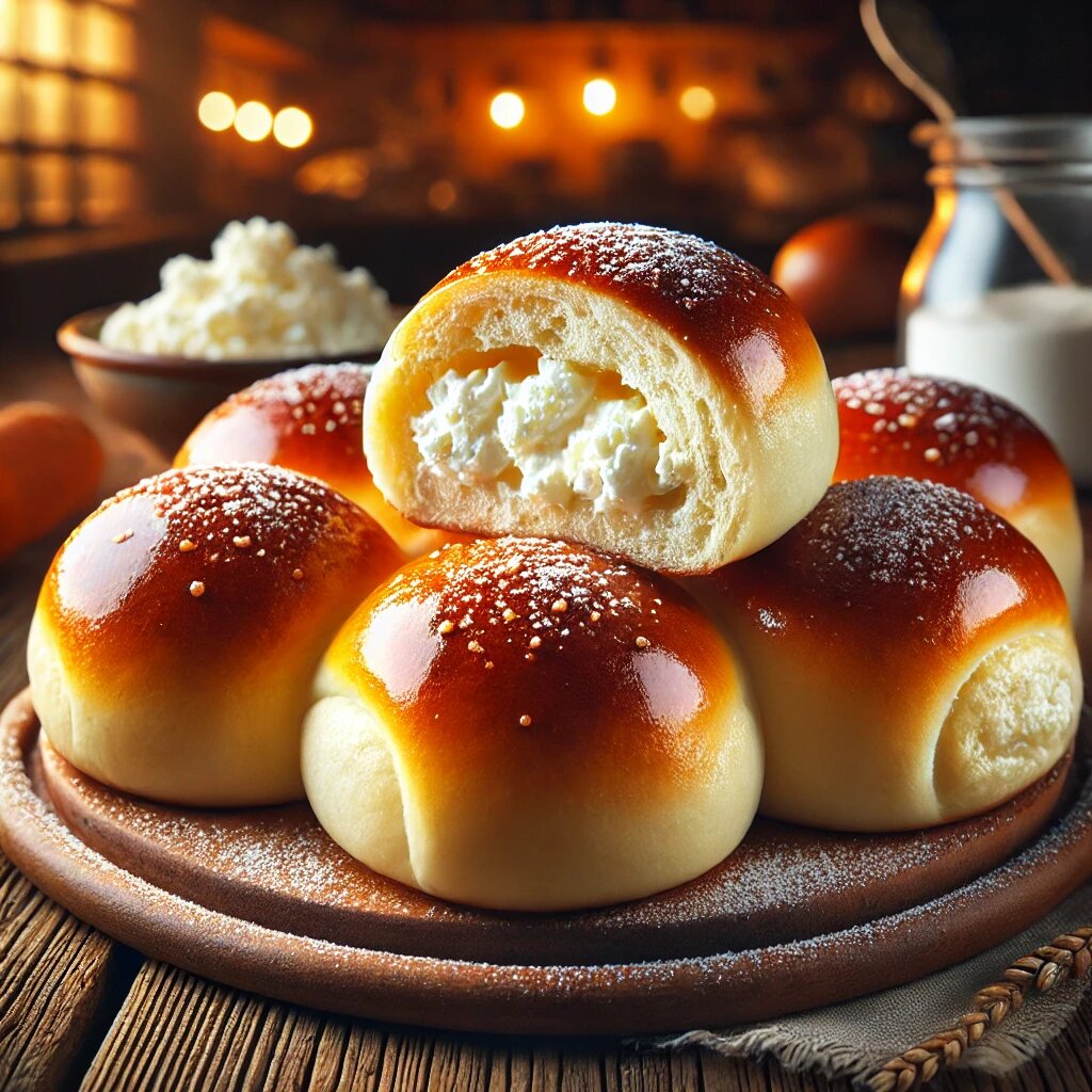 Удачное тесто для любой выпечки: сегодня пеку мягкие булочки с творожной начинкой!