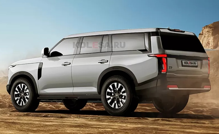 Рендер внедорожника на базе пикапа Z9