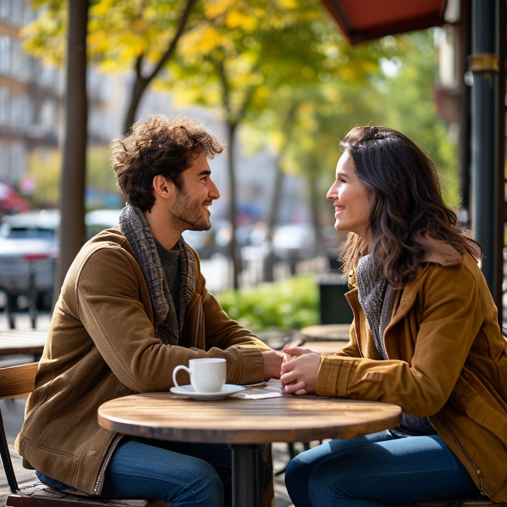 Выбирай места где можно спокойно поговорить вдвоем