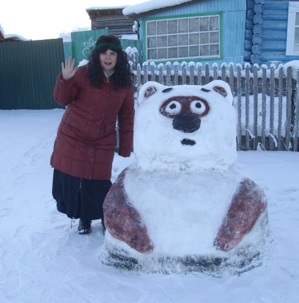 Я и Вини-Пух. Я слева.