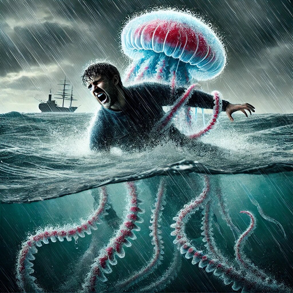 Моя медуза была меньше.