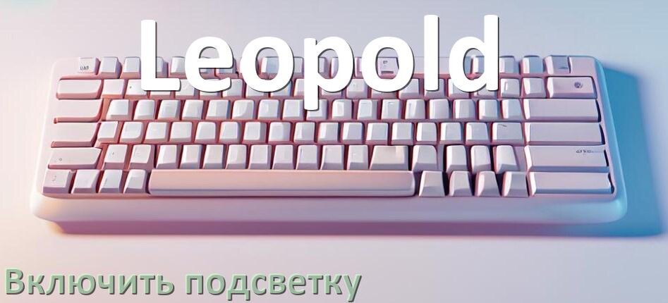 
Как на клавиатуре Leopold включить подсветку и настроить или поменять цвет