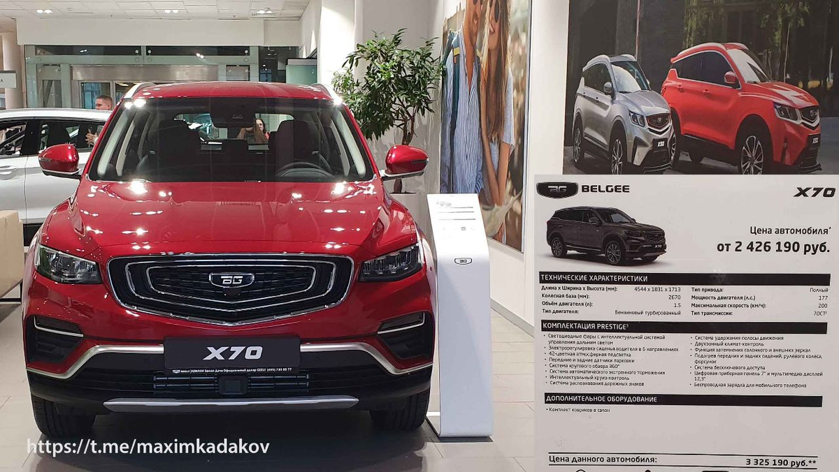 Вместо Geely Atlas Pro теперь на российском рынке - Belgee X70.
