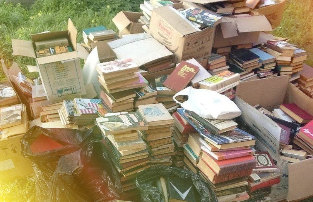 Книги в лесу (из свободных источников) 