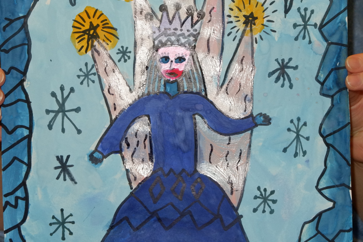 Рисунок Снежной Королевы