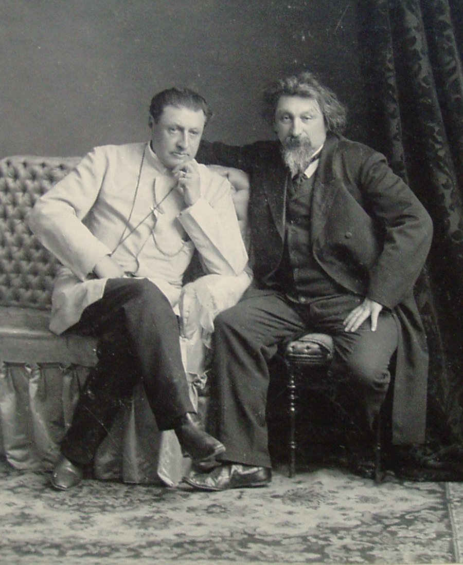 Александр (справа), с братом Фёдором Горевым (слева), фотофонд ЦГАСО