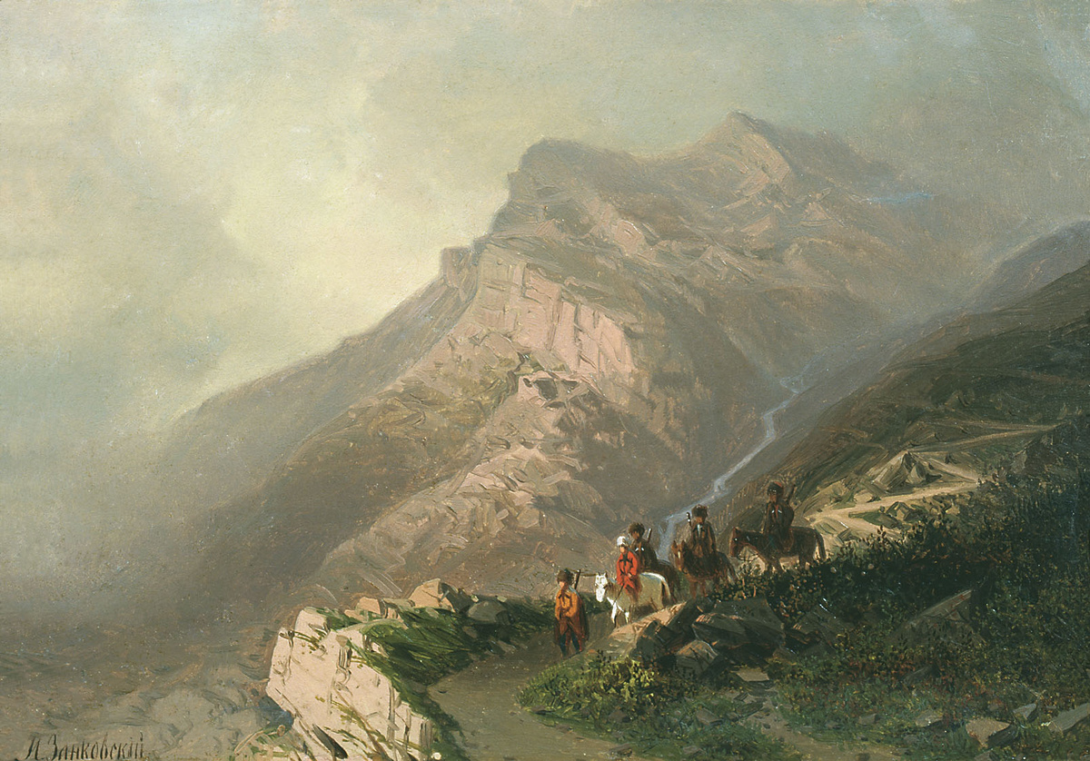 Дорога на Верхний Гуниб (худож. И. Н. Занковский) (фото из интернета; здесь как иллюстрация)