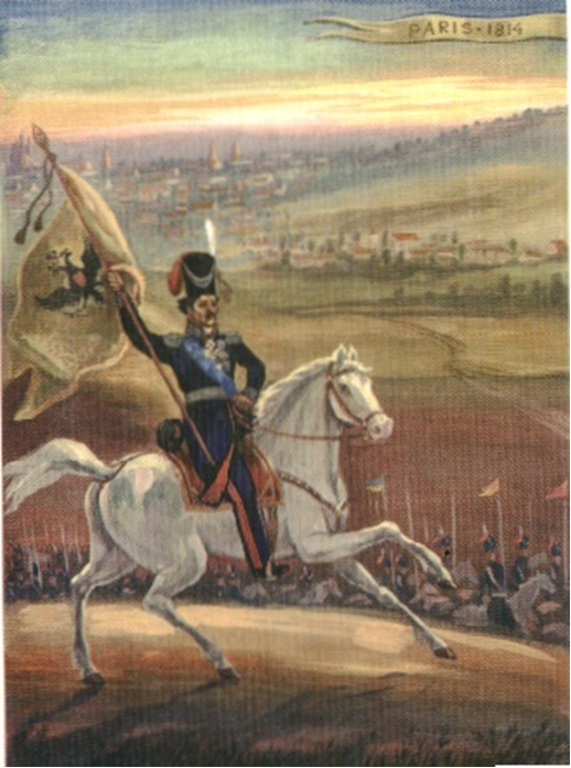 Донской атаман Платов у стен Парижа. 1814 год.