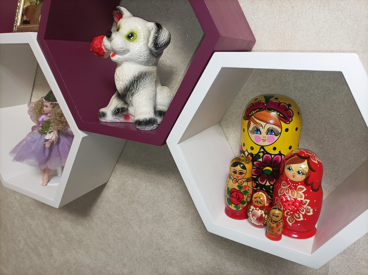 Мои полки-соты