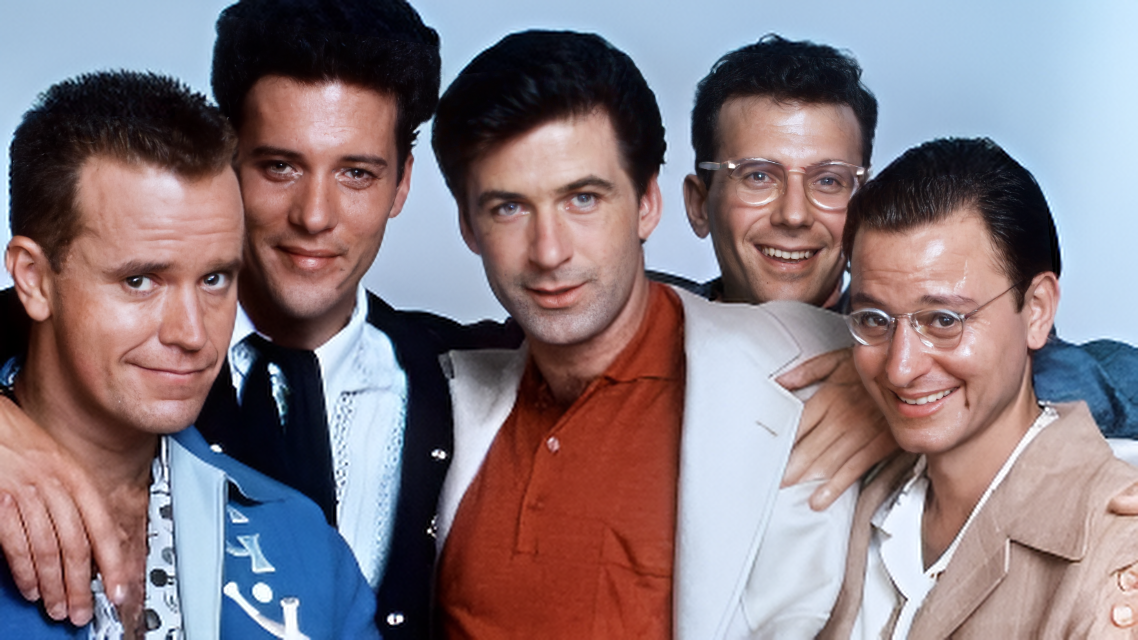 Алек Болдуин с членами съёмочной группы