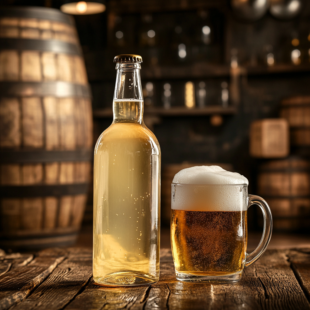 Картинка сверху изображает пивной самогон по мнению нейросети))