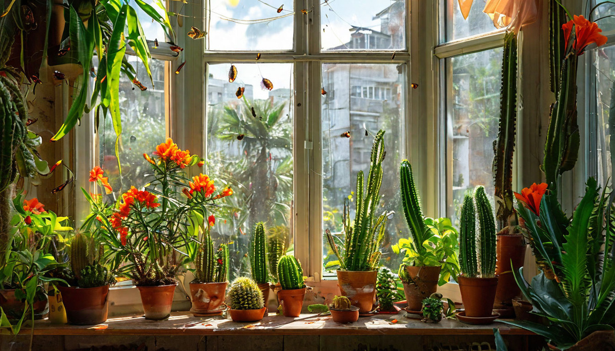 Летом на южных окнах ярко и жарко