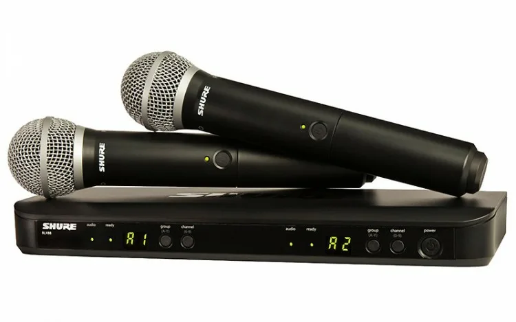 SHURE BLX288E/SM58 Профессиональные беспроводные микрофоны (2 микрофона).