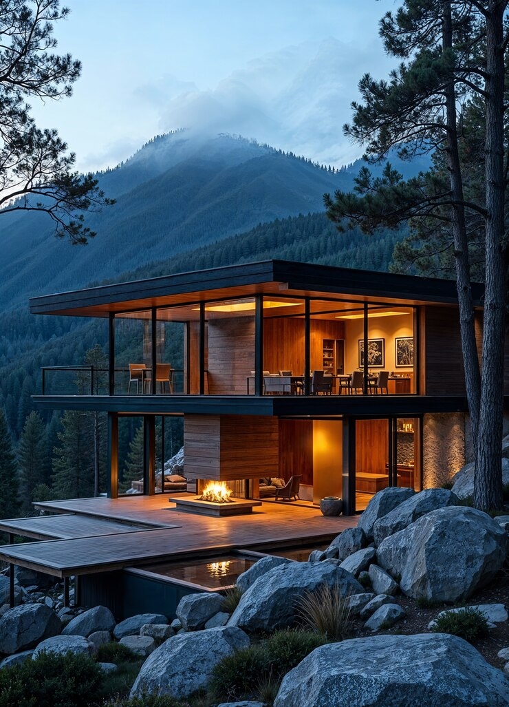 Дом с видом на горы