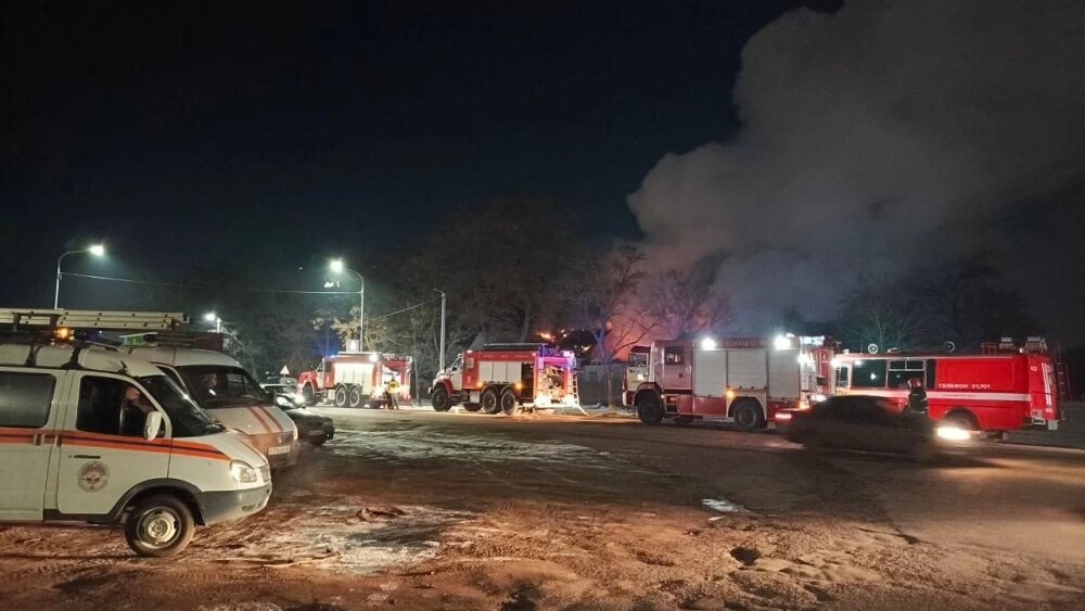    Обломки БПЛА упали на детский сад Фото: Оперштаб Курской области