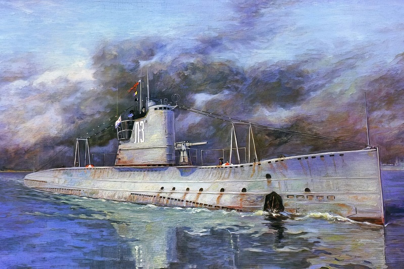Картина с подводной лодкой Л-3, найденная в интернете.