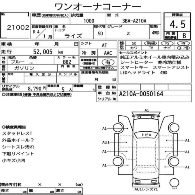 аукционный лист