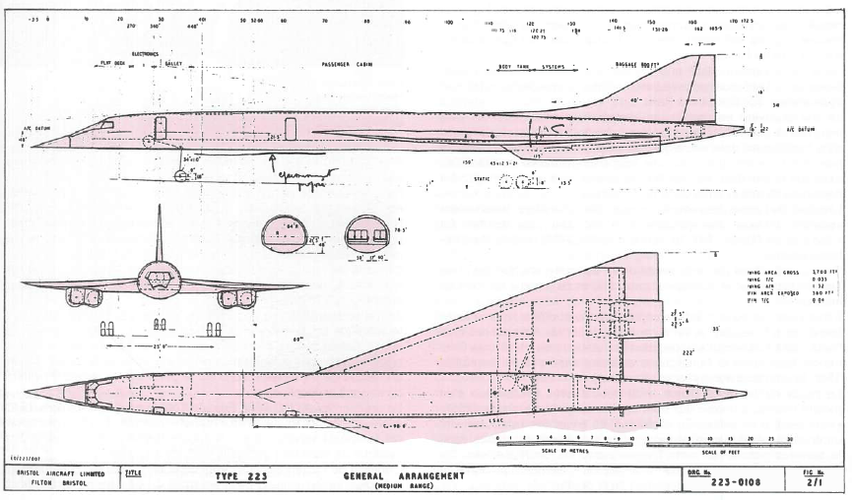 Самый прямой чисто британский предшественник "Конкорда". Рисунок из интернета