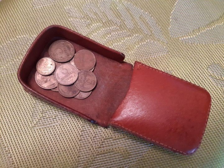 кожанная монетница 40х годов
