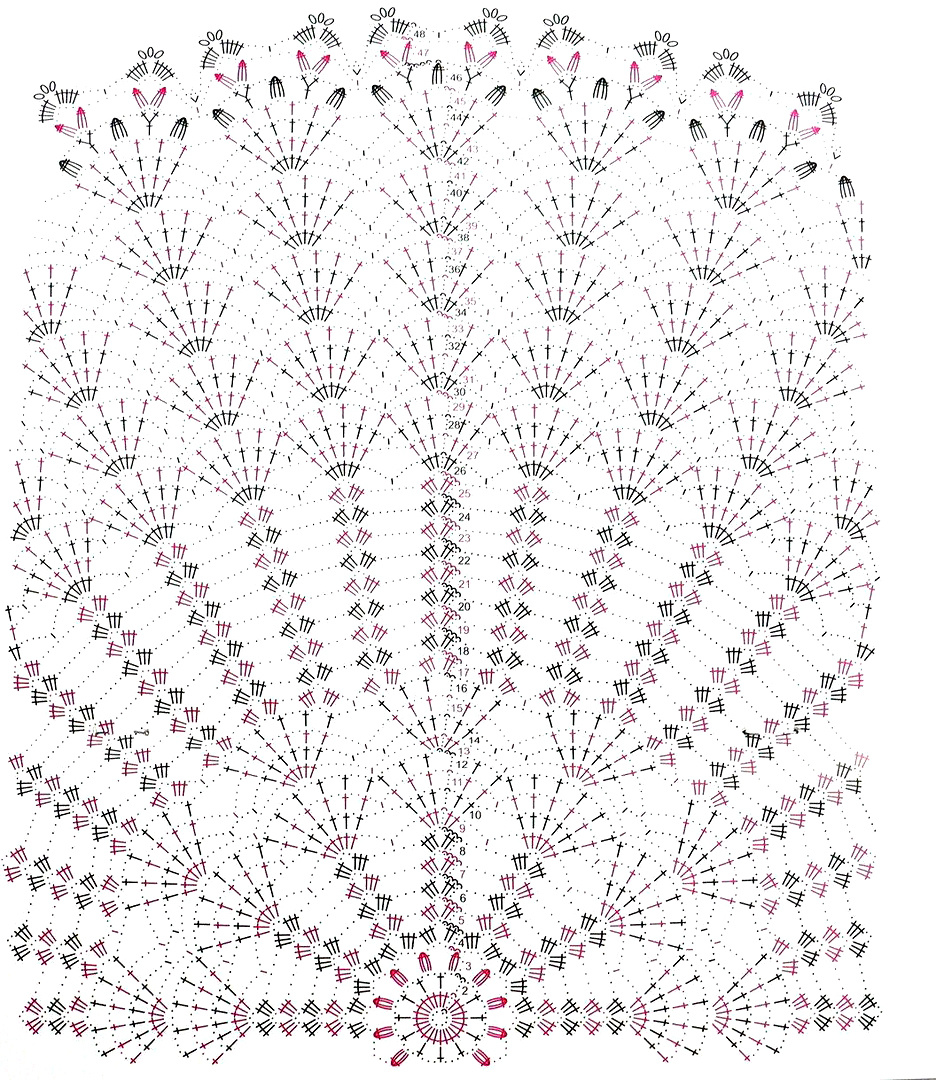 Схема к мини-скатерти №1.