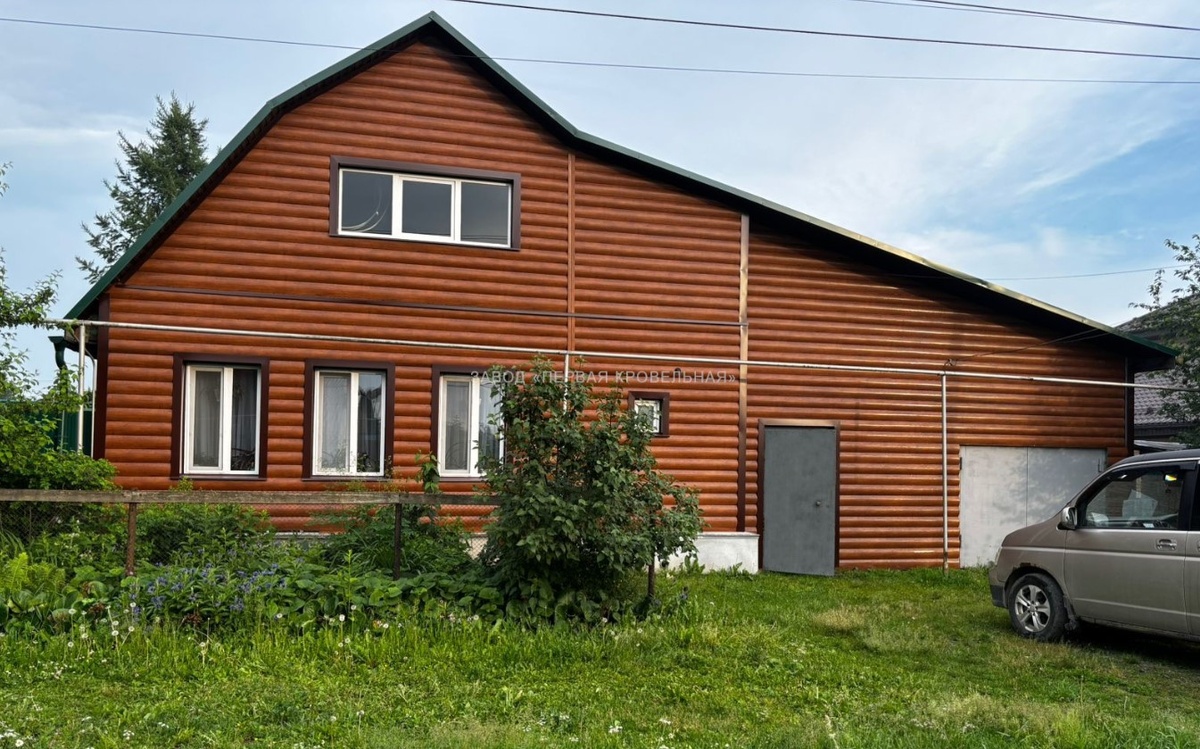 Сайдинг металлический Брус, тиснение Короед, декоративно-полимерное покрытие - Дуб 3д