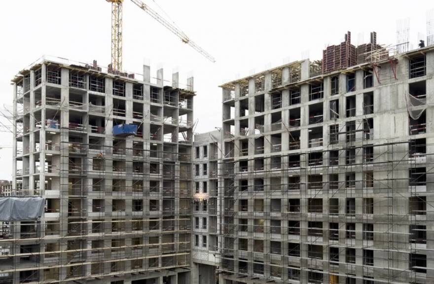     На фото ход строительства ЖК Smart Garden от компании «Горакс»