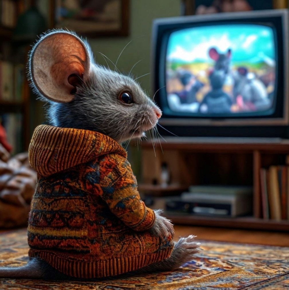 Мышь за просмотром 