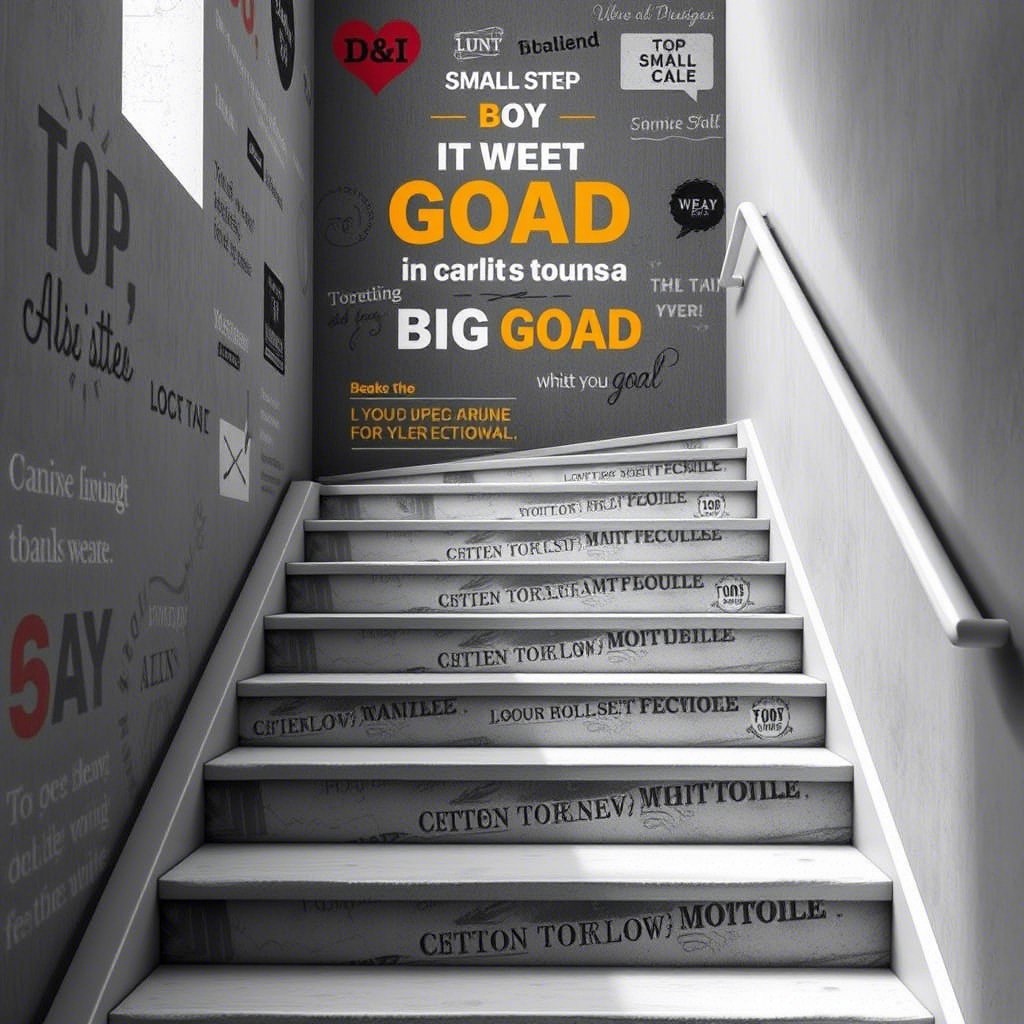 Каждая ступенька-это маленький шаг к большой цели