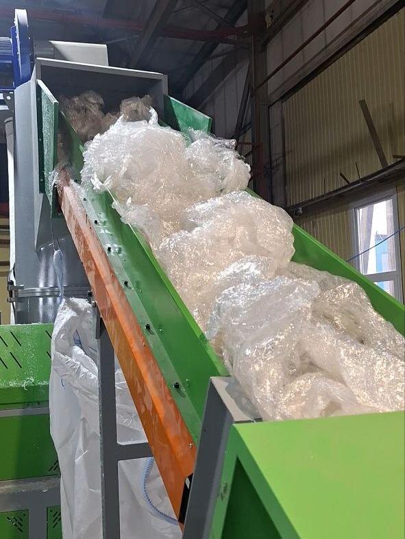 Переработка стрейч пленки в гранулу