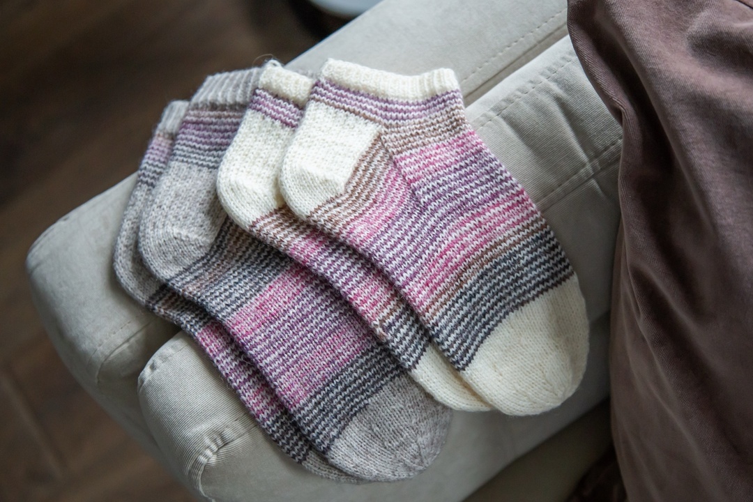 Комплект носков Family Look методом Хеликс