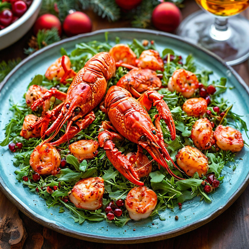 Праздничный салат из раков: изысканное блюдо для гурманов! 