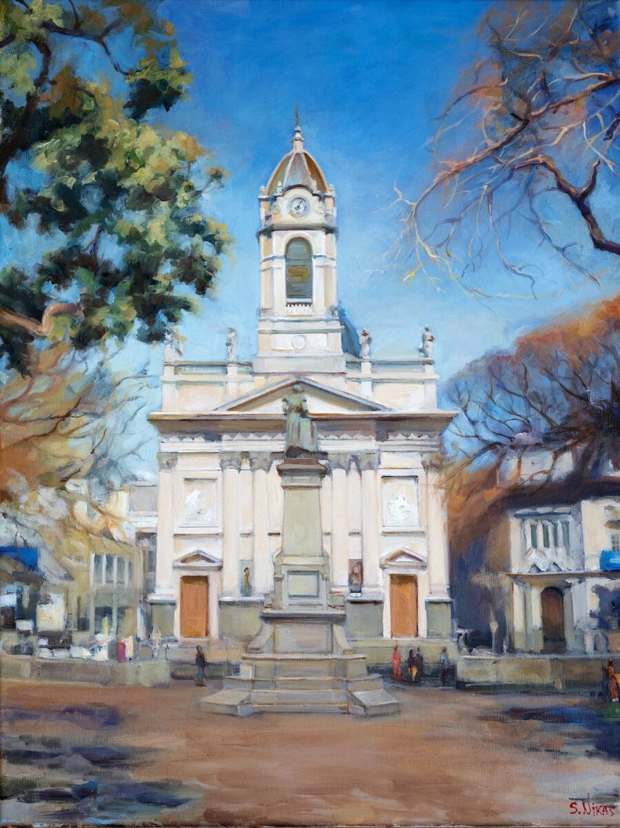    Картина с изображением храма Сан-Хосе-де-Флоренс в Буэнос-Айресе Фото:  АиФ