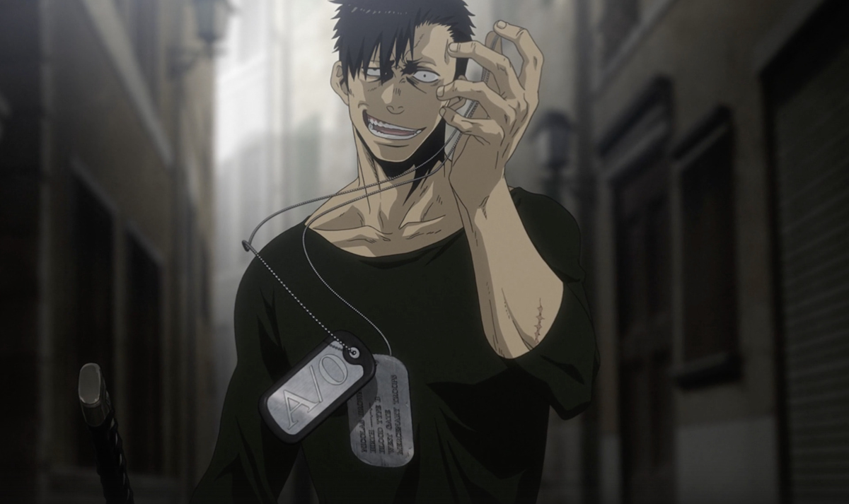 Кадр из аниме "Гангста"