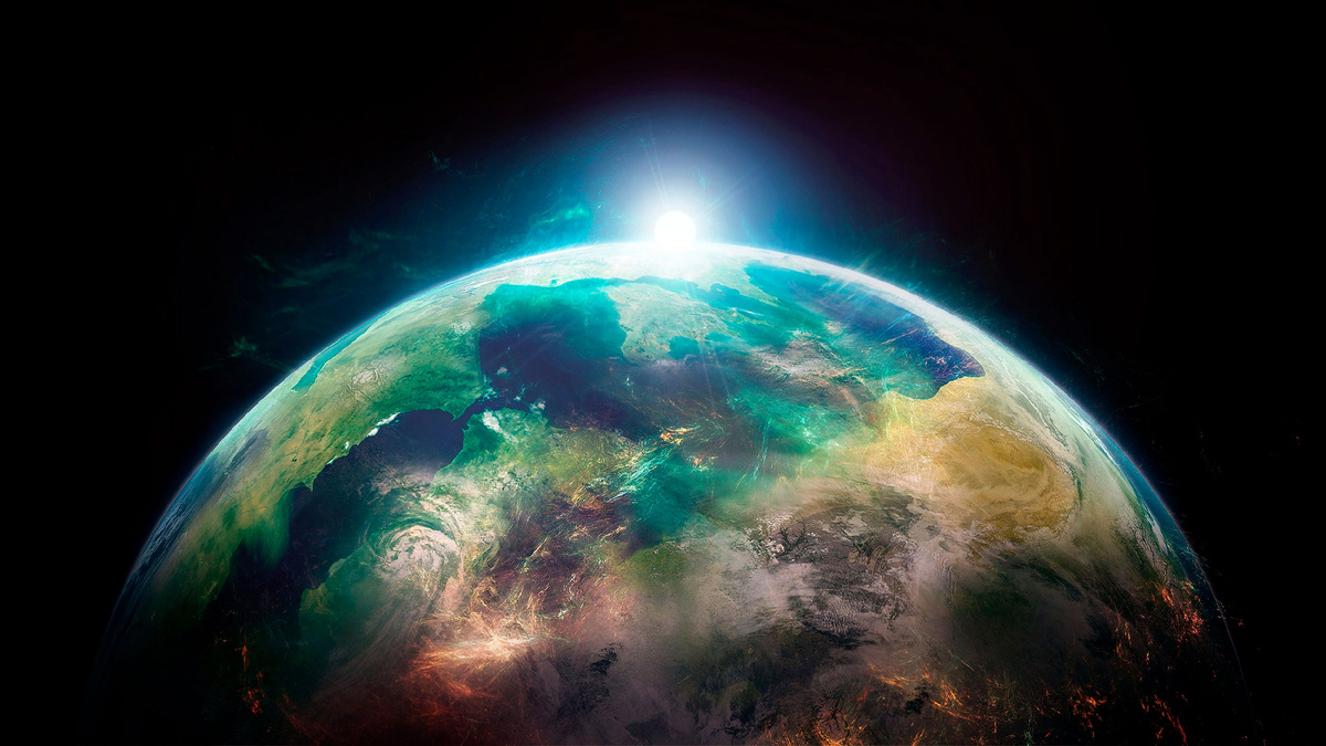 Изображение планеты Земля. Взято из открытых источников в интернете.