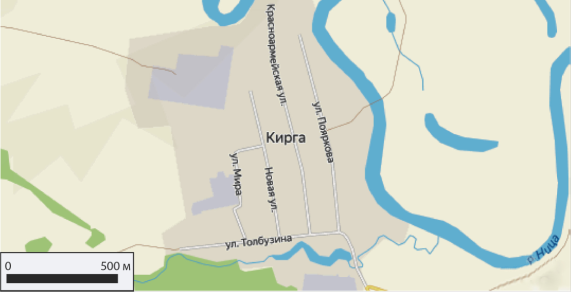 Село Кирга Свердловской области.